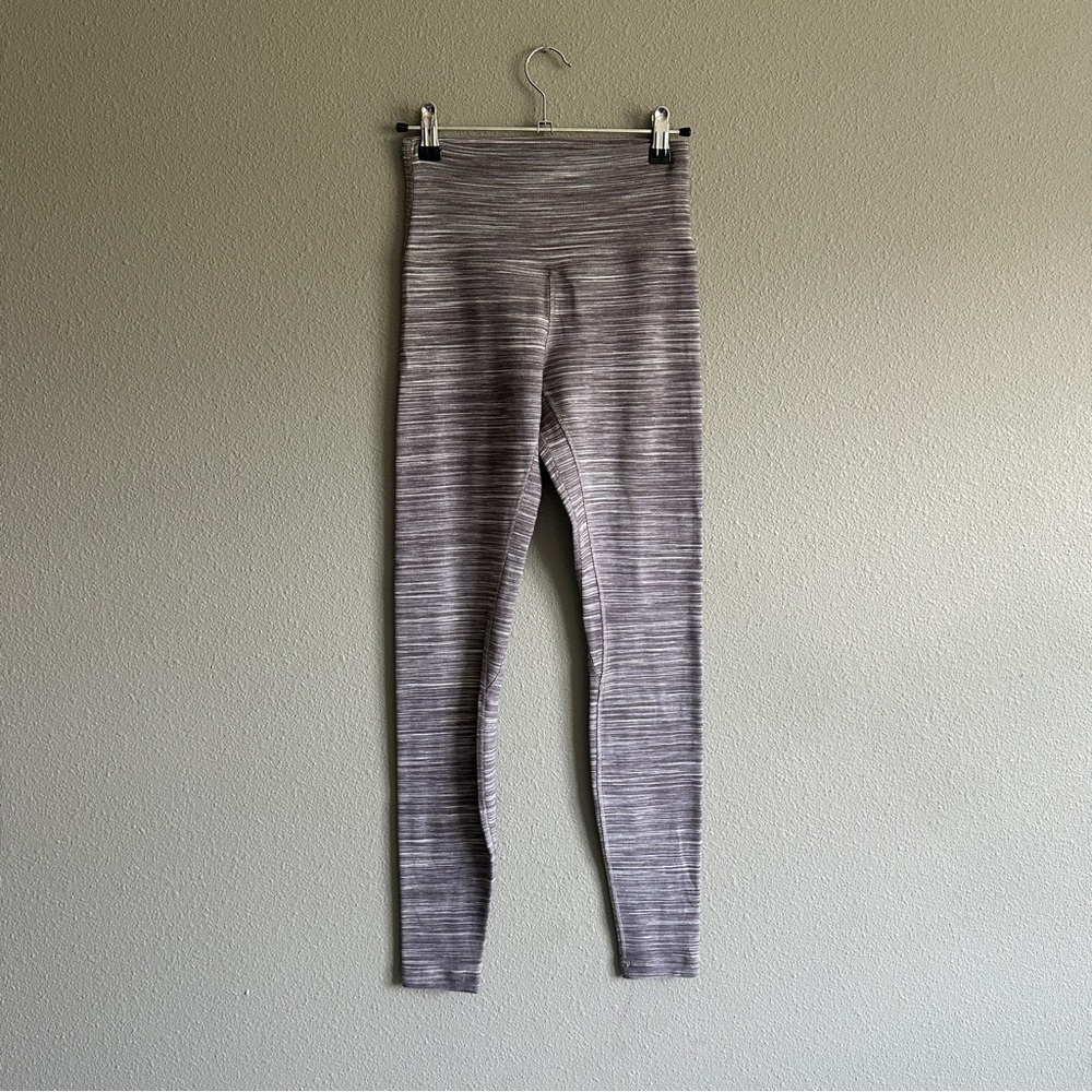 Lululemon Align Pink Knit Spacedye Full Length Leggings 4